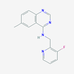 N-[(3-fluoropyridin-2-yl)methyl]-6-methylquinazolin-4-amine