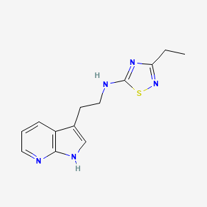 3-ethyl-N-[2-(1H-pyrrolo[2,3-b]pyridin-3-yl)ethyl]-1,2,4-thiadiazol-5-amine