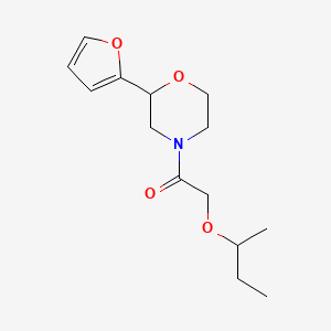 2-Butan-2-yloxy-1-[2-(furan-2-yl)morpholin-4-yl]ethanone