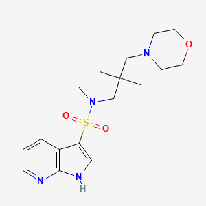 N-(2,2-dimethyl-3-morpholin-4-ylpropyl)-N-methyl-1H-pyrrolo[2,3-b]pyridine-3-sulfonamide