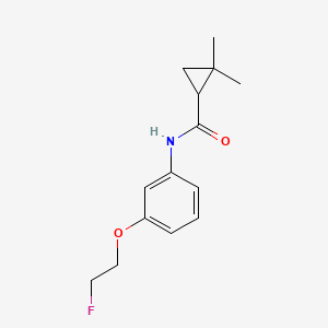 N-[3-(2-fluoroethoxy)phenyl]-2,2-dimethylcyclopropane-1-carboxamide