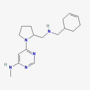 6-[2-[(cyclohex-3-en-1-ylmethylamino)methyl]pyrrolidin-1-yl]-N-methylpyrimidin-4-amine