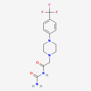 N-carbamoyl-2-[4-[4-(trifluoromethyl)phenyl]piperazin-1-yl]acetamide