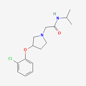 2-[3-(2-chlorophenoxy)pyrrolidin-1-yl]-N-propan-2-ylacetamide