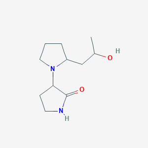 3-[2-(2-Hydroxypropyl)pyrrolidin-1-yl]pyrrolidin-2-one