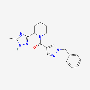 (1-benzylpyrazol-4-yl)-[2-(5-methyl-1H-1,2,4-triazol-3-yl)piperidin-1-yl]methanone