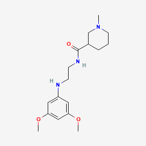 N-[2-(3,5-dimethoxyanilino)ethyl]-1-methylpiperidine-3-carboxamide