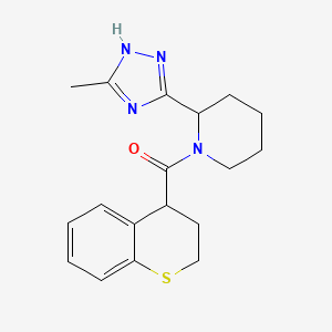 3,4-dihydro-2H-thiochromen-4-yl-[2-(5-methyl-1H-1,2,4-triazol-3-yl)piperidin-1-yl]methanone