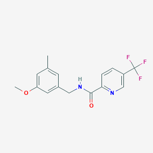 N-[(3-methoxy-5-methylphenyl)methyl]-5-(trifluoromethyl)pyridine-2-carboxamide