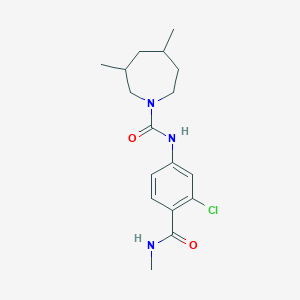 N-[3-chloro-4-(methylcarbamoyl)phenyl]-3,5-dimethylazepane-1-carboxamide