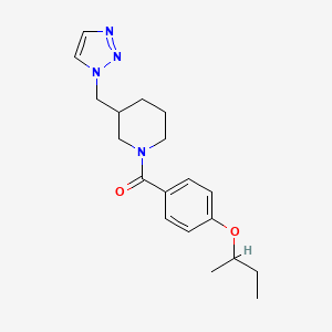 (4-Butan-2-yloxyphenyl)-[3-(triazol-1-ylmethyl)piperidin-1-yl]methanone