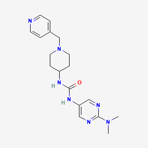 1-[2-(Dimethylamino)pyrimidin-5-yl]-3-[1-(pyridin-4-ylmethyl)piperidin-4-yl]urea