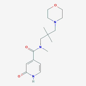 N-(2,2-dimethyl-3-morpholin-4-ylpropyl)-N-methyl-2-oxo-1H-pyridine-4-carboxamide