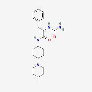 2-(carbamoylamino)-N-[4-(4-methylpiperidin-1-yl)cyclohexyl]-3-phenylpropanamide