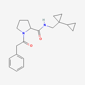 N-[(1-cyclopropylcyclopropyl)methyl]-1-(2-phenylacetyl)pyrrolidine-2-carboxamide