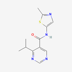 N-(2-methyl-1,3-thiazol-5-yl)-4-propan-2-ylpyrimidine-5-carboxamide