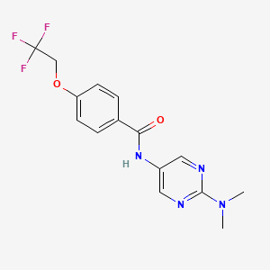 N-[2-(dimethylamino)pyrimidin-5-yl]-4-(2,2,2-trifluoroethoxy)benzamide