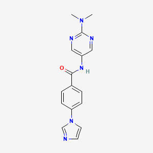 N-[2-(dimethylamino)pyrimidin-5-yl]-4-imidazol-1-ylbenzamide