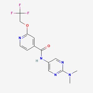 N-[2-(dimethylamino)pyrimidin-5-yl]-2-(2,2,2-trifluoroethoxy)pyridine-4-carboxamide