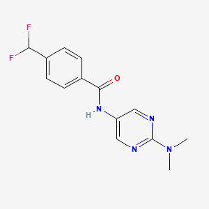 4-(difluoromethyl)-N-[2-(dimethylamino)pyrimidin-5-yl]benzamide