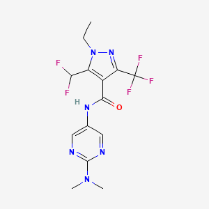 5-(difluoromethyl)-N-[2-(dimethylamino)pyrimidin-5-yl]-1-ethyl-3-(trifluoromethyl)pyrazole-4-carboxamide