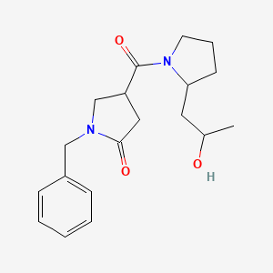 1-Benzyl-4-[2-(2-hydroxypropyl)pyrrolidine-1-carbonyl]pyrrolidin-2-one