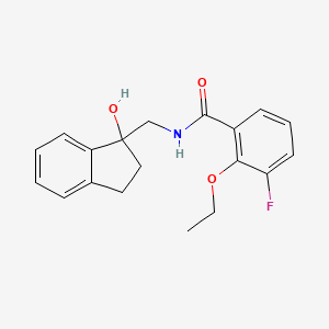 2-ethoxy-3-fluoro-N-[(1-hydroxy-2,3-dihydroinden-1-yl)methyl]benzamide