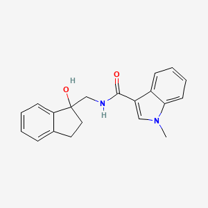 N-[(1-hydroxy-2,3-dihydroinden-1-yl)methyl]-1-methylindole-3-carboxamide