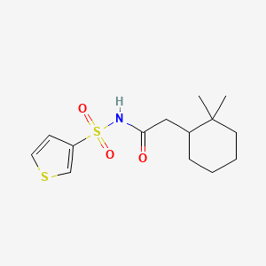 2-(2,2-dimethylcyclohexyl)-N-thiophen-3-ylsulfonylacetamide