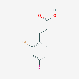molecular formula C9H8BrFO2 B071523 3-(2-Bromo-4-fluorophenyl)propanoic acid CAS No. 174603-55-5