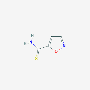 molecular formula C4H4N2OS B071524 1,2-恶唑-5-硫代甲酰胺 CAS No. 175334-72-2
