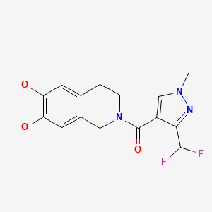 [3-(difluoromethyl)-1-methylpyrazol-4-yl]-(6,7-dimethoxy-3,4-dihydro-1H-isoquinolin-2-yl)methanone