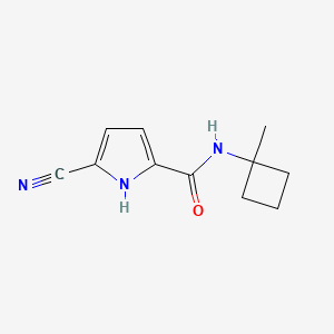 5-cyano-N-(1-methylcyclobutyl)-1H-pyrrole-2-carboxamide