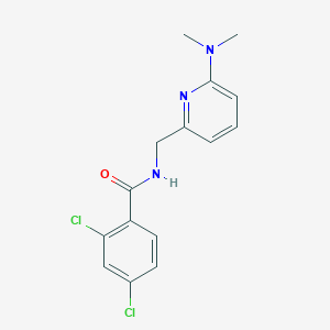 2,4-dichloro-N-[[6-(dimethylamino)pyridin-2-yl]methyl]benzamide