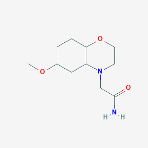 2-(6-Methoxy-2,3,4a,5,6,7,8,8a-octahydrobenzo[b][1,4]oxazin-4-yl)acetamide