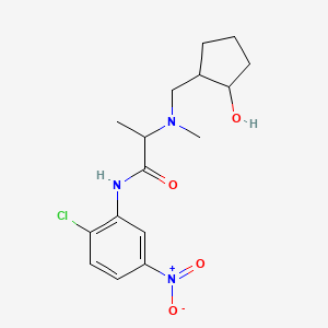 N-(2-chloro-5-nitrophenyl)-2-[(2-hydroxycyclopentyl)methyl-methylamino]propanamide