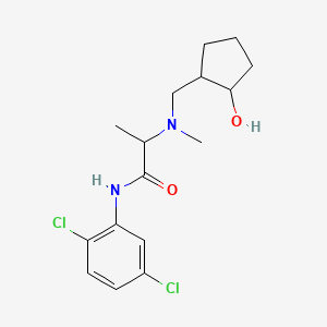 N-(2,5-dichlorophenyl)-2-[(2-hydroxycyclopentyl)methyl-methylamino]propanamide