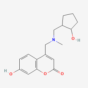 7-Hydroxy-4-[[(2-hydroxycyclopentyl)methyl-methylamino]methyl]chromen-2-one