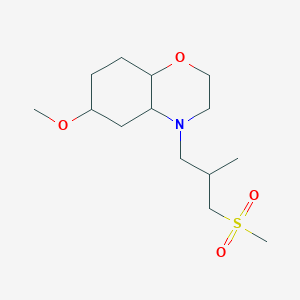 6-Methoxy-4-(2-methyl-3-methylsulfonylpropyl)-2,3,4a,5,6,7,8,8a-octahydrobenzo[b][1,4]oxazine