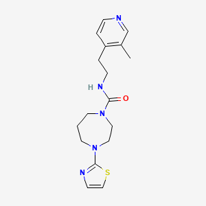 N-[2-(3-methylpyridin-4-yl)ethyl]-4-(1,3-thiazol-2-yl)-1,4-diazepane-1-carboxamide