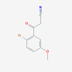 B071525 3-(2-Bromo-5-methoxyphenyl)-3-oxopropanenitrile CAS No. 175136-65-9
