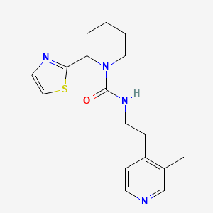 N-[2-(3-methylpyridin-4-yl)ethyl]-2-(1,3-thiazol-2-yl)piperidine-1-carboxamide