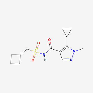 N-(cyclobutylmethylsulfonyl)-5-cyclopropyl-1-methylpyrazole-4-carboxamide