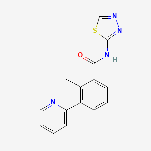 2-methyl-3-pyridin-2-yl-N-(1,3,4-thiadiazol-2-yl)benzamide