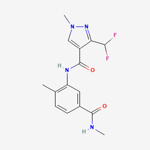 3-(difluoromethyl)-1-methyl-N-[2-methyl-5-(methylcarbamoyl)phenyl]pyrazole-4-carboxamide