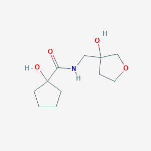 1-hydroxy-N-[(3-hydroxyoxolan-3-yl)methyl]cyclopentane-1-carboxamide