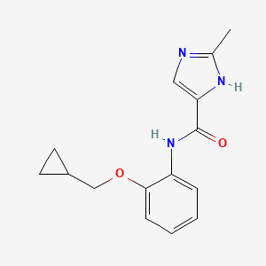 N-[2-(cyclopropylmethoxy)phenyl]-2-methyl-1H-imidazole-5-carboxamide