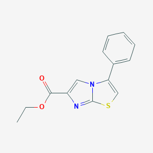 B071526 3-Phenylimidazo[2,1-b]thiazole-6-carboxylic acid ethyl ester CAS No. 173605-72-6