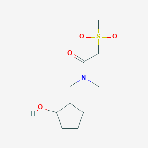 N-[(2-hydroxycyclopentyl)methyl]-N-methyl-2-methylsulfonylacetamide