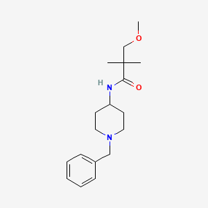 N-(1-benzylpiperidin-4-yl)-3-methoxy-2,2-dimethylpropanamide